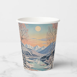Die Ruhe im Winter Pappbecher