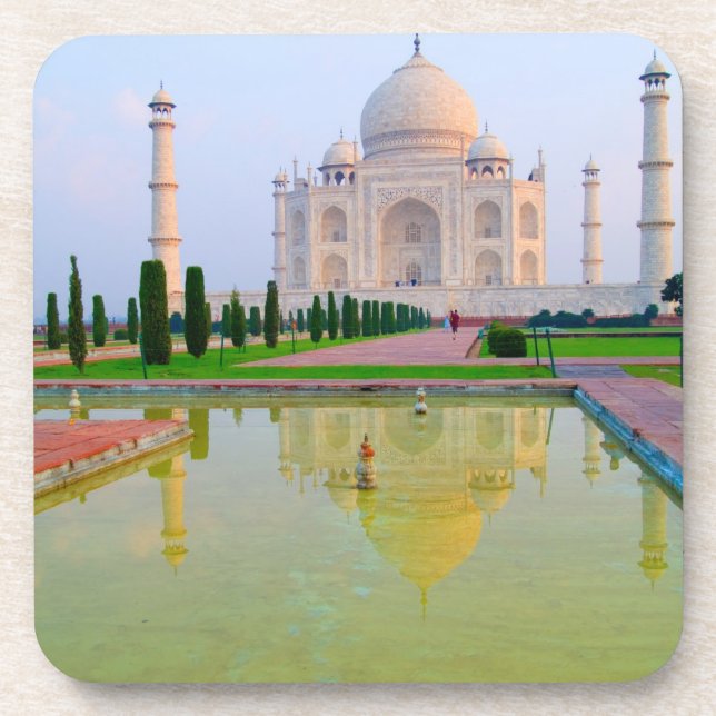 Die ruhige friedliche Welt Taj Mahal Untersetzer (Vorderseite)