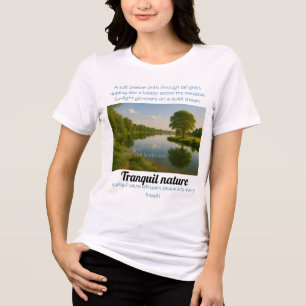 Die ruhige Natur spuckt Frieden in jeden Atem Tri-Blend Shirt