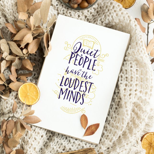 Die ruhigen Leute haben die lautesten Minds Postkarte (Von Creator hochgeladen)