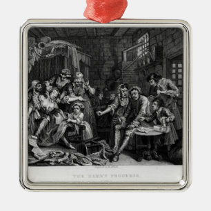 Die Rührstange im Gefängnis, Platte VII Silbernes Ornament