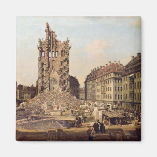 Die Ruinen des alten Kreuzkirche, Dresden Magnet