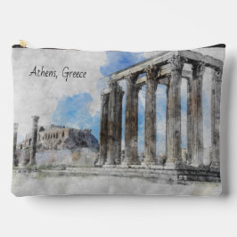 Die Ruinen des antiken Zeus, Athen, Griechenland Zubehörtasche