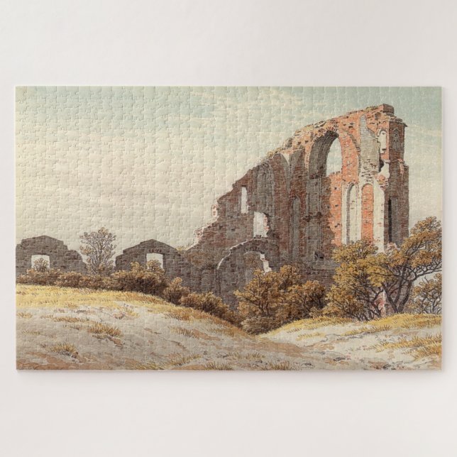Die Ruinen von Eldena - Caspar David Friedrich (Horizontal)