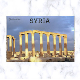 Die Ruinen von Palmyra Syrien Postkarte
