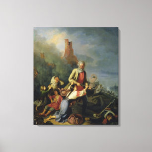 Die Russen im Jahre 1812, 1855 Leinwanddruck