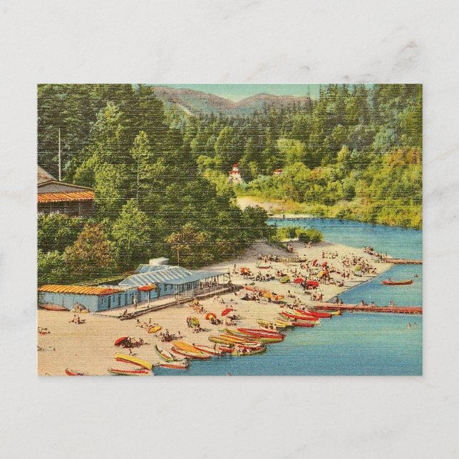 Die Russian River Beach Postkarte (Vorderseite)