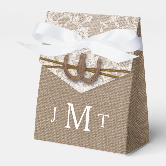 Die rustikale Hochzeitskollektion Geschenkschachtel (Vorderseite)