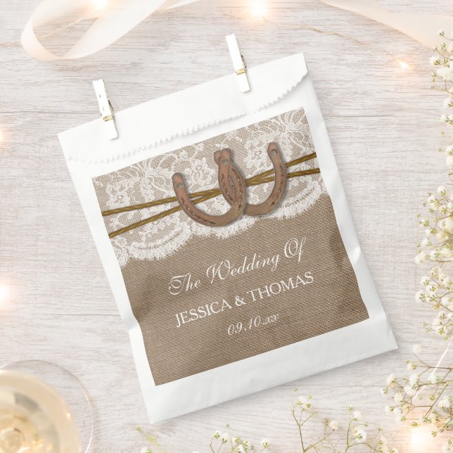 Die rustikale Hochzeitskollektion Geschenktütchen (Ausgeschnitten)