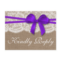 Die rustikale Lila Bow Wedding Collection UAWG