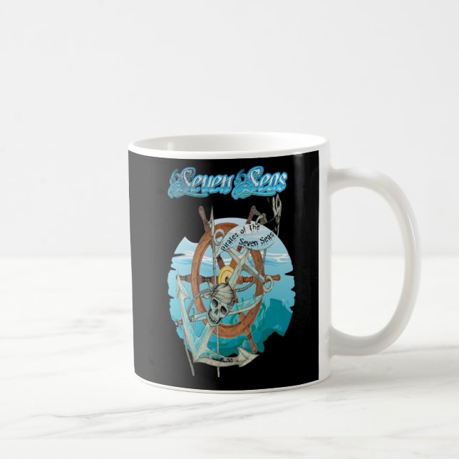 Die Rustikale Sieben Meere  Kaffeetasse (Rechts)