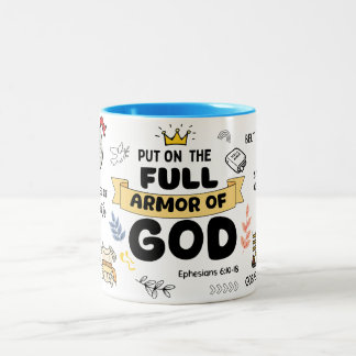 Die Rüstung Gottes mit zwei Tonen Kaffee-Tasse anz Zweifarbige Tasse