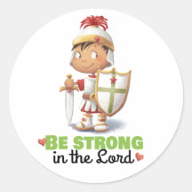 Die Rüstung Gottes sei stark im Lord-Aufkleber