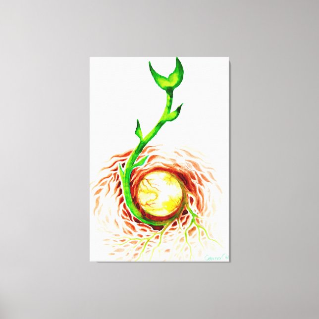 Die Saat des Lebensplakats Leinwanddruck (Vorderseite)