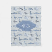 Die Safari-Tier-Dschungel-Muster des Jungen