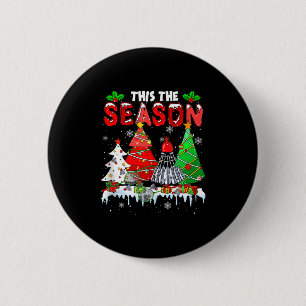 Die Saison Bunte Weihnachtsbäume Kostüm Badmin Button