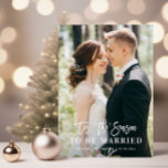 DIE SAISON | Hochzeitsankündigung Dankeskarte<br><div class="desc">Ein wunderschönes Foto der Neuvermählten. Die Merkmale dieser Karte können personalisiert sein.</div>