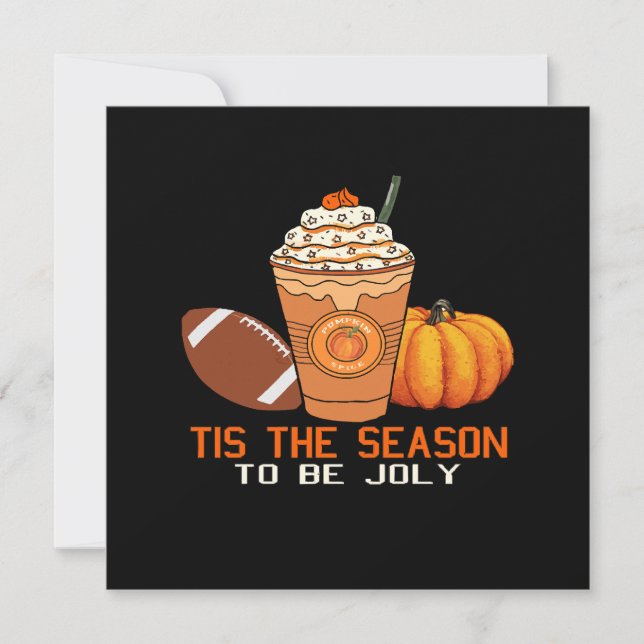 Die Saison ist voller Weihnachten Einladung (Vorderseite)