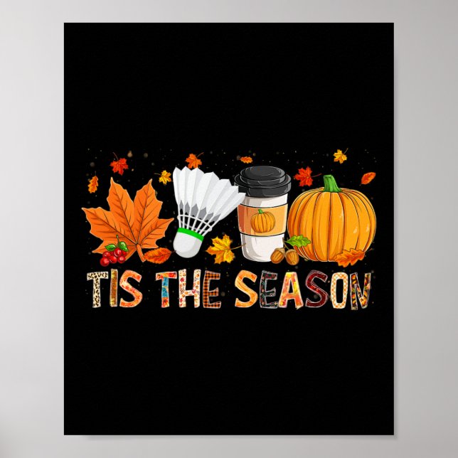 Die Saison Leopard Pumpkin Bydminton Halloween Fal Poster (Vorne)