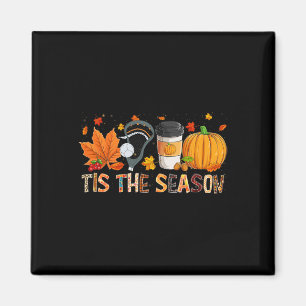 Die Saison Leopard Pumpkin Lacrosse Halloween Fall Magnet
