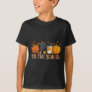 Die Saison Leopard Pumpkin Racquetbyll Halloween F T-Shirt