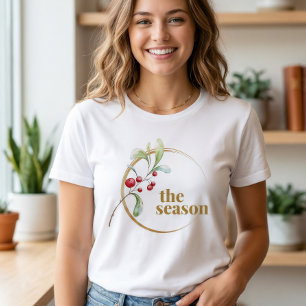 Die Saison Minimalist Weihnachten Bella Canvas Tri-Blend Shirt