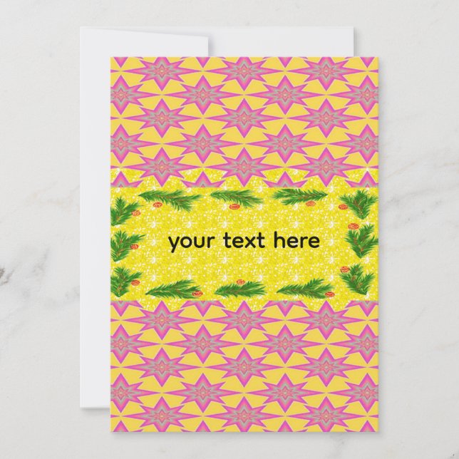 die Saison strahlt Feiertagskarte (Vorderseite)