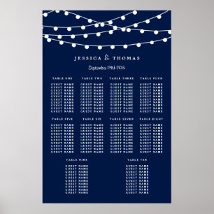 Die Saitenleuchten an der Blue Wedding Collection Poster