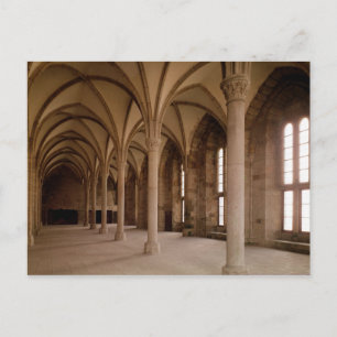 Die Salle des Hotes, die Innenansicht der Abtei Postkarte