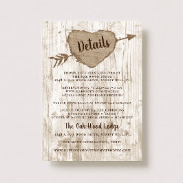 Die Sammlung "Carved Heart Tree Wedding" - Details Begleitkarte