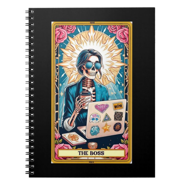 Die Sammlung der Boss-Tarot-Card-Notebooks Notizblock (Vorderseite)