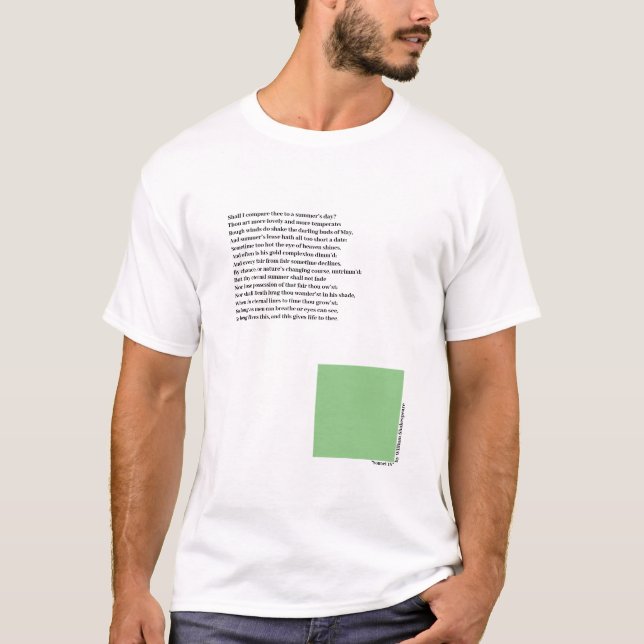 Die Sammlung der toten Dichter: #1 Shakespeare T-Shirt (Vorderseite)