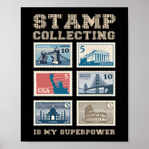 Die Sammlung von Briefmarke ist meine hochmoderne Poster