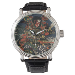 Die Samurai-Krieger Tadanori und Noritsune Armbanduhr