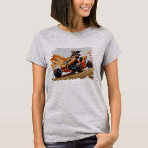 Die Sanddünen auf das ATV-Teemaschine schneiden T-Shirt