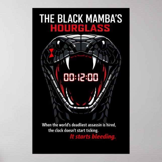 Die Sanduhr der Schwarzen Mamba Poster (Vorne)