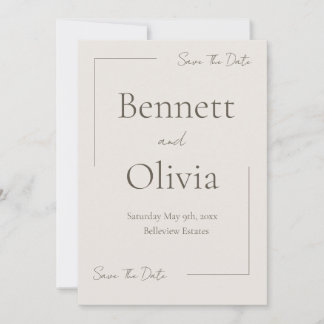 Die sanfte Jahreszeit spart das Datum Save The Date