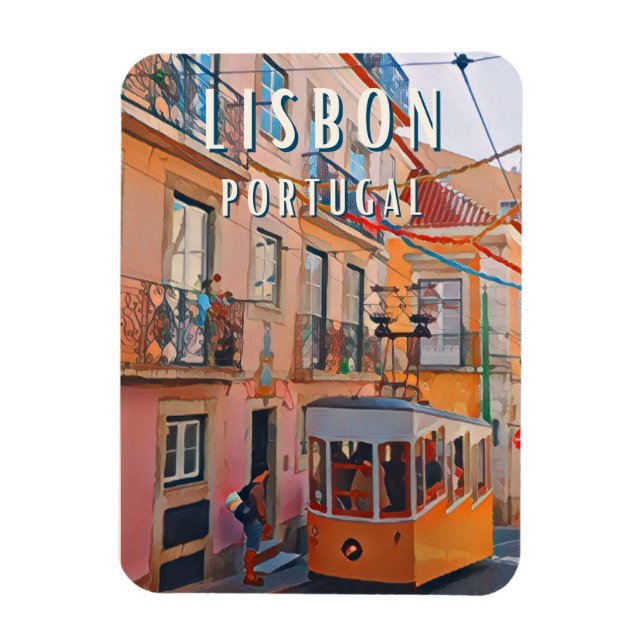 Die Sanftheit von Lissabon Magnet (Vertikal)