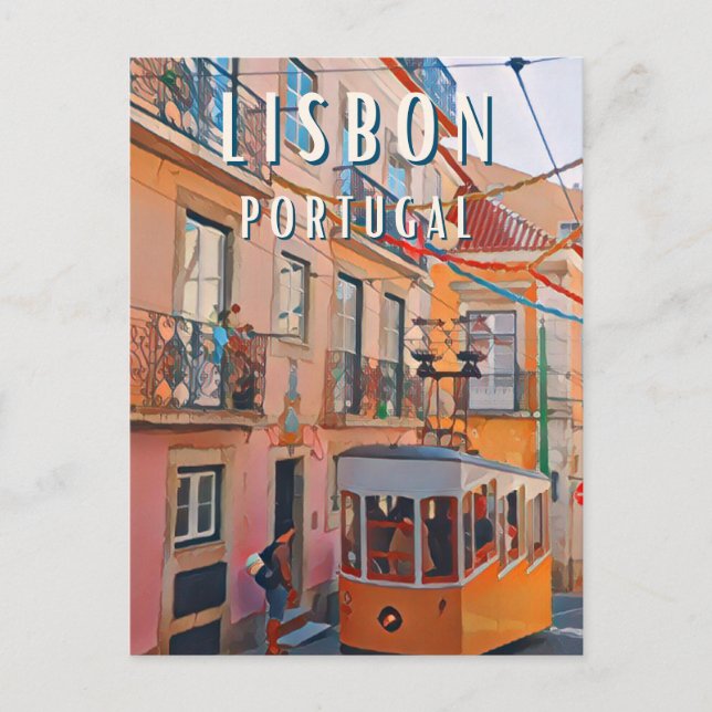 Die Sanftheit von Lissabon Postkarte (Vorderseite)