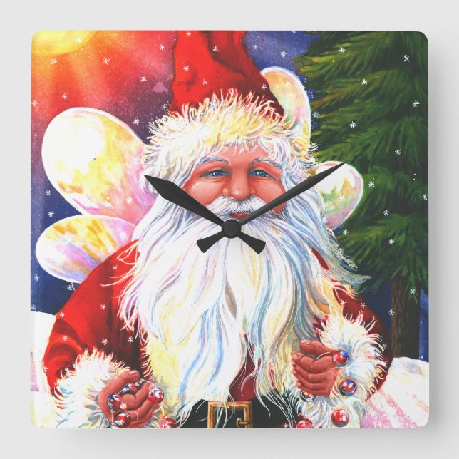 Die Santa-Fee Quadratische Wanduhr (Vorderseite)