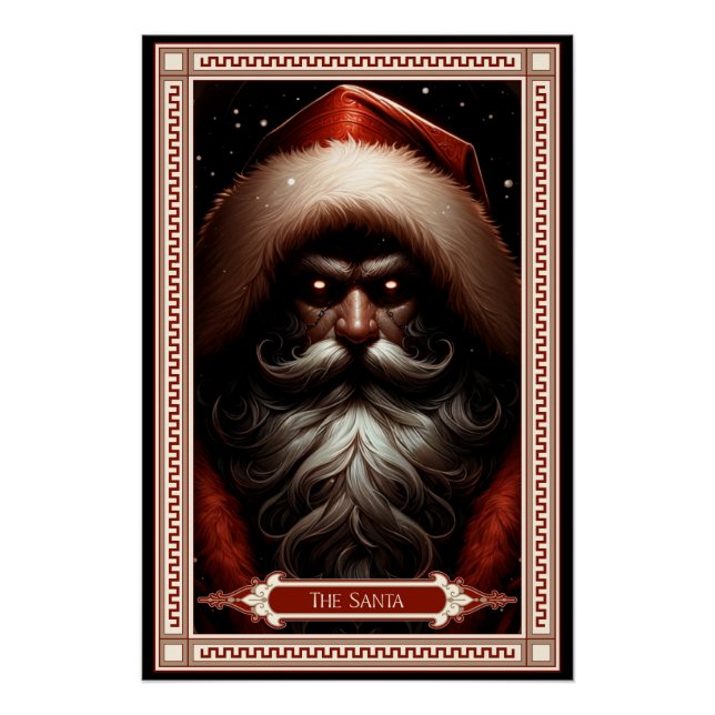 Die Santa-Tarotkarte Poster (Vorderseite)