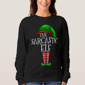 Die sarkastische Elf-Familie passende Gruppe Weihn Sweatshirt