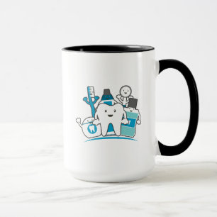 Die saubere Zahn-Gruppe Tasse