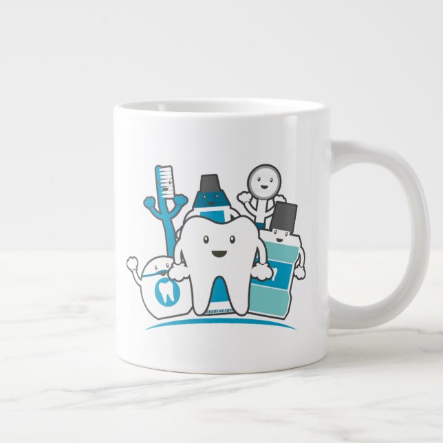 Die saubere Zähne Jumbo-Tasse (Rechts)