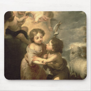 Die Säuglinge Christus und Johannes der Täufer Mousepad
