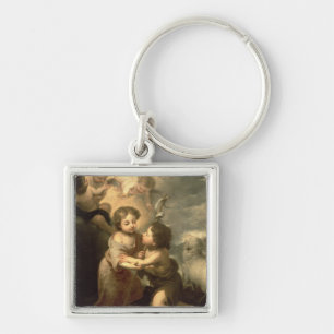 Die Säuglinge Christus und Johannes der Täufer Schlüsselanhänger