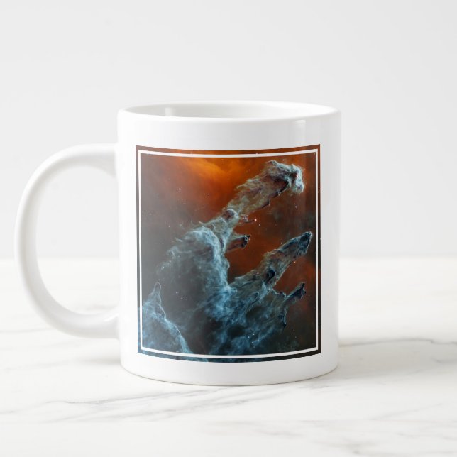 Die Säulen der Schöpfung wurden mittendrin. Jumbo-Tasse (Links)