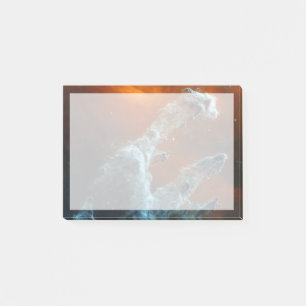 Die Säulen der Schöpfung wurden mittendrin. Post-it Klebezettel