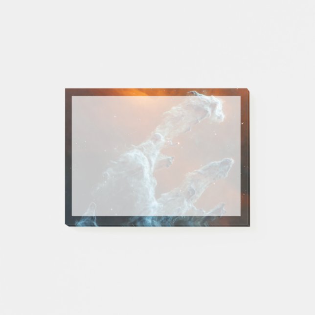 Die Säulen der Schöpfung wurden mittendrin. Post-it Klebezettel (Vorderseite)