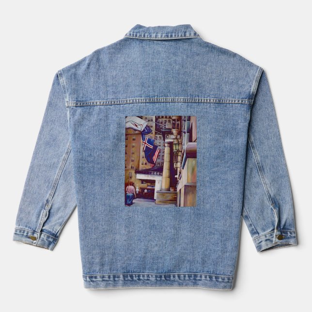 Die Säulen des Plaza Jeansjacke (Rückseite)